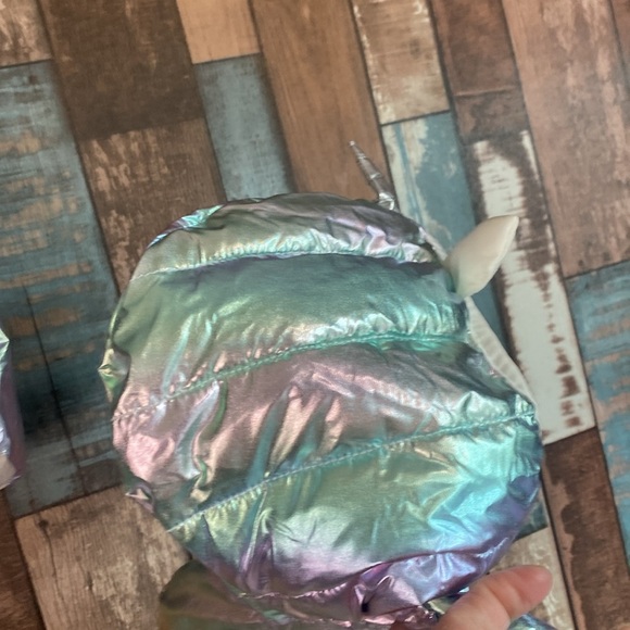 Puffy unicorn 🦄 hooded jacket with matching bag - Picture 11 of 16